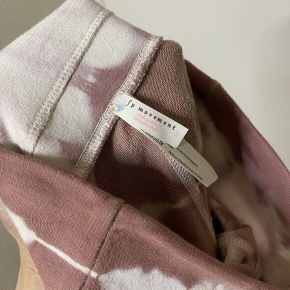 Free People FP movement Pink Tie die Jogger sweatpants size Small - Picture 4 of 6